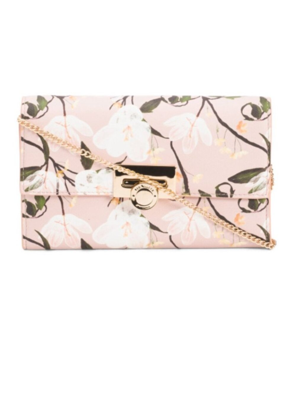 TED BAKER Parisa Crossbody Clutch  Handbag Floral Pink
